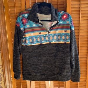 Aztec 1/4 zip Pullover